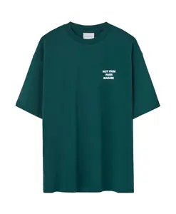 Темно-Зеленая футболка с надписью Drole De Monsieur, зеленый