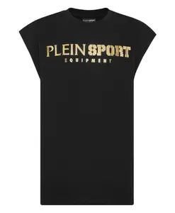 Ламинированная майка Plein Sport, черный