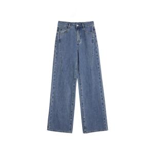 ELLE Джинсы женские синие тонкие прямые