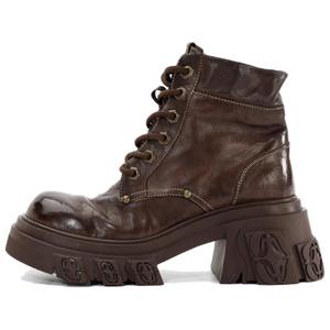 Женские ботинки Martin длиной до щиколотки Flame Relief Series, кофейного цвета DIBO MANNER, Coffee