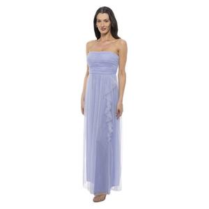 Вечернее платье без бретелей из тюля с рюшами для девушек Jump Apparel, сиреневый