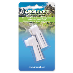 Arquivet Kit 2-пальцевые щетки для собак 2 штуки Arquivet