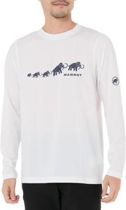 Футболка с длинным рукавом Mammut QD Logo Print, CE AF, мужская (1016-01630), белый