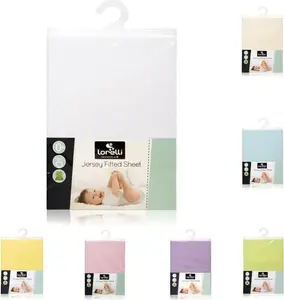 Простыня на резинке Baby Bed Jersey 120 x 60 см, детская, стирающаяся, белого цвета Lorelli