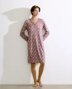 Цветочная ночная рубашка Énfasis, розовый