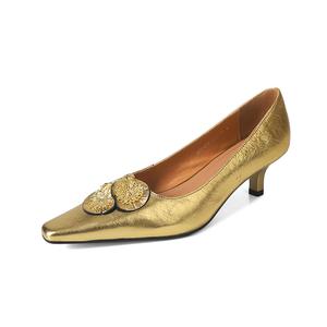 Массивные каблуки Высокие каблуки 5 см Женские Echo&yolo, Коричневый