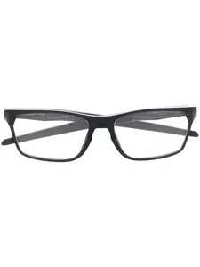 Очки в прямоугольной оправе с логотипом Oakley, черный
