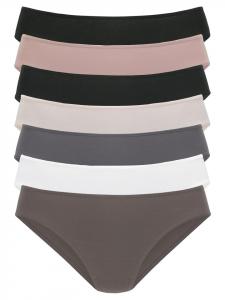 Vivance Трусы в стиле джаз, коричневого, белого, серого, пудрового, черного и розового цветов