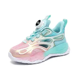 Кроссовки для бега с низким верхом, амортизирующие, устойчивые к истиранию и отскоку, детские D&W, розовый