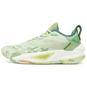 QIAODAN Баскетбольные кроссовки с низкой амортизацией, износостойкие, мужские, цвет Frost Leaf Green, цвет Mountain Green