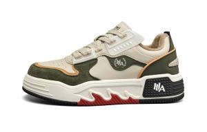 Низкие скейтбордистские кроссовки для мужчин HLA, бежевый зеленый