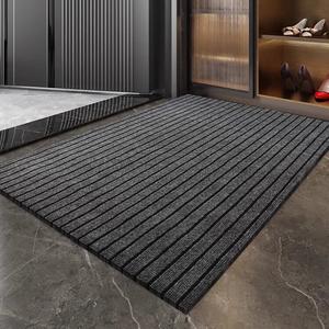 Dajiang Ковер 120x180 см для прихожей, полосатый серый, нескользящий, средней толщины