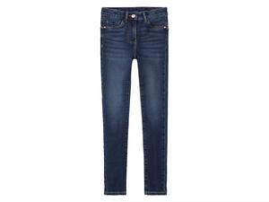 Детские джинсы для девочек Peperts!, суперскинни, с завышенной талией, темно-синий