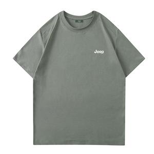 Футболка Unisex Crew Neck Moderate Heavyweight Jeep, limestone серый