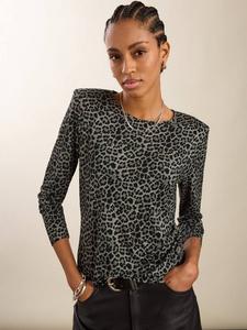 Топ Shae с леопардовым принтом из вискозы LENZING ECOVERO Baukjen, Steel