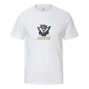 Футболка men's x scooby doo crossover cartoon character short sleeve white Converse, белый