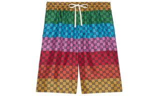 Повседневные шорты мужские многоцветные Gucci, цвет Multicolor
