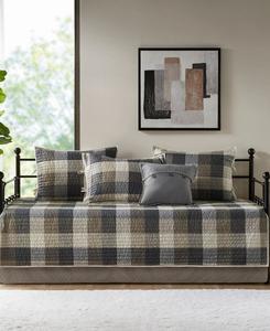 Комплект постельного белья Ridge Herringbone из 6 предметов, для дивана-кровати Madison Park, цвет neutral