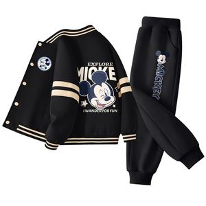 Детская повседневная спортивная одежда Disney, черный