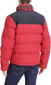 Мужская куртка Levi's Arctic Cloth Retro Bubble Puffer, Red/ Black