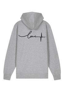 Толстовка на молнии FREQUENCY BACK EMBROIDERY Mira Paris, серый