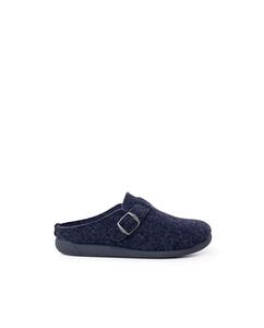 Детские тапочки открытые с пряжкой Pisamonas, темно-синий