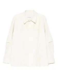 Пиджак-рубашка с разрезными манжетами YMC, нейтральный