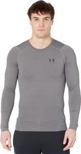 Компрессионный длинный рукав Heatgear Armor Under Armour, цвет Carbon Heather/Black