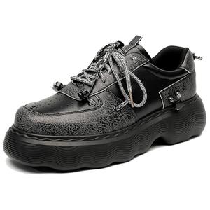 WEISHIBANGWEI Мужские повседневные туфли черные с эффектом увеличения роста, цвет Black Height Increasing