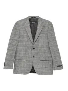 Клетчатый пиджак на пуговицах Karl Lagerfeld, серый