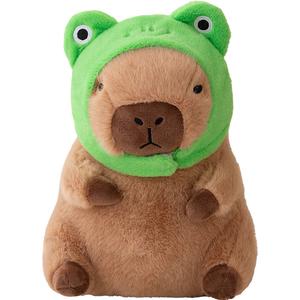 Плюшевая игрушка милая капибара в шапочке, кукла для возраста 14-35 лет, высота 30см/40см DUOAI