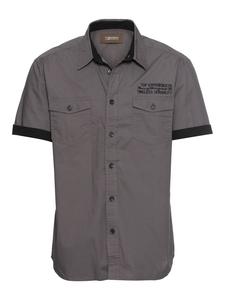 Рубашка с короткими рукавами серого цвета Man's World