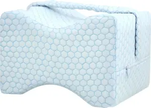 Подушка для коленей и ног из вязкоупругой пены для спящих на боку людей с болями в коленях и бедрах, с ремешком. Einemgeld