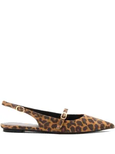 Туфли Emilia с заостренным носком и ремешком на пятке Stuart Weitzman, коричневый