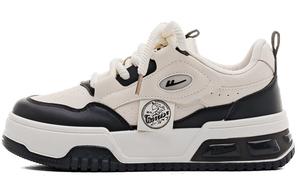 Кроссовки WARRIOR Skateboard Shoes Women's Low-Top Beige Black, бежевый/черный