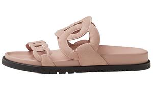 Шлепанцы женские Hermès, розовый