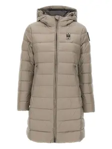 Стеганое пальто с капюшоном Agnes Blauer, нейтральный