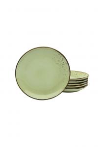 Тарелка десертная Creatable Nature Collection, 6 штук, зеленый