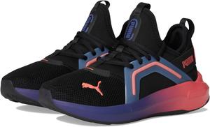 Кроссовки PUMA Kids Softride Enzo, Puma Black/Blue Crystal/Peach Frost
