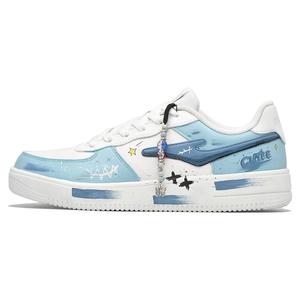 Erke Скейтбордные кроссовки Skateboard Прочные дышащие низкие мужские белые синие