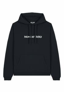 Толстовка FRENCH EMBROIDERY UNISEX OVERSIZE - Hoodie Mira Paris, черный