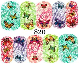 Водные наклейки для ногтей - №820, Raisin