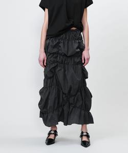 Длинная юбка из тафты со сборками Astraet, цвет Black