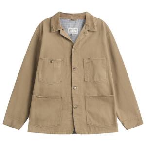 Куртка с эффектом потертости под камень Maison Margiela, stone washed бежевый