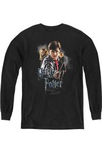 Футболка с длинным рукавом "Гарри Поттер и Дары Смерти" с актерами Gildan, черный