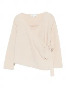 Свитер с боковыми завязками Lalalu, бежевый