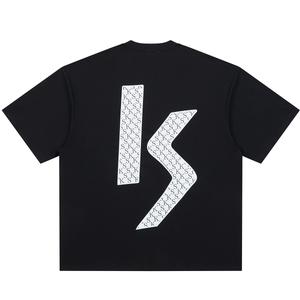 Футболка унисекс KS, розовая белая