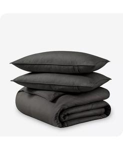 Комплект льняных пододеяльников King/California King Bare Home, серый