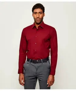Рубашка h-hank-kent-c1-214 Slim fit Boss, красный