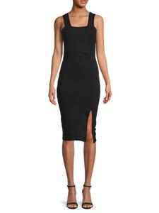 Платье-футляр в рубчик Renee C., черный